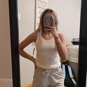 American Eagle white tank top